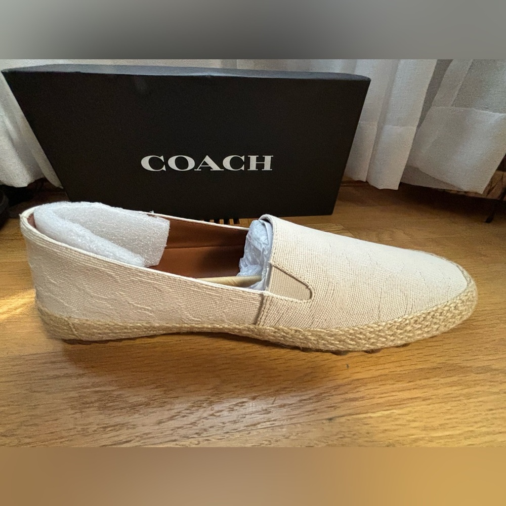 NEW Coach Womens  Espadrille Slip-On .